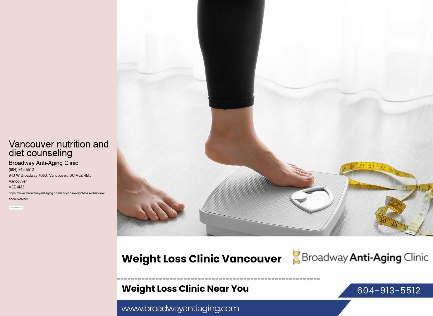 Customized weight loss programs in Vancouver BC