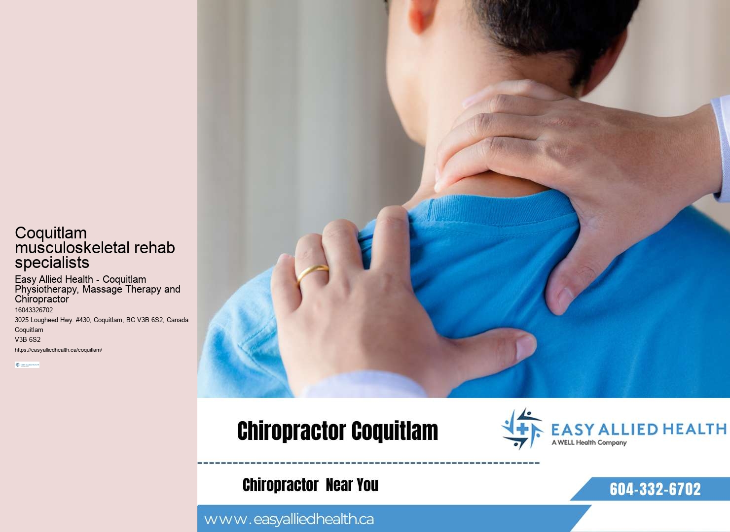 Coquitlam Physiotherapy for Job Site Analysis