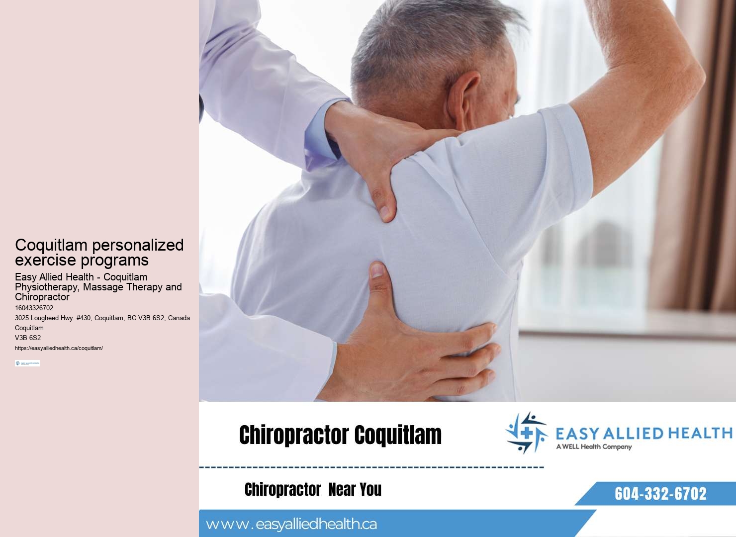 Coquitlam chronic pain relief therapy
