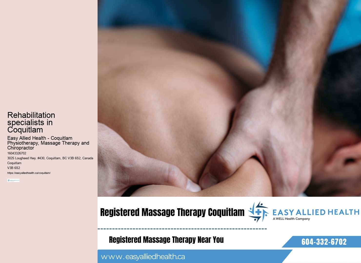 Coquitlam musculoskeletal rehabilitation center