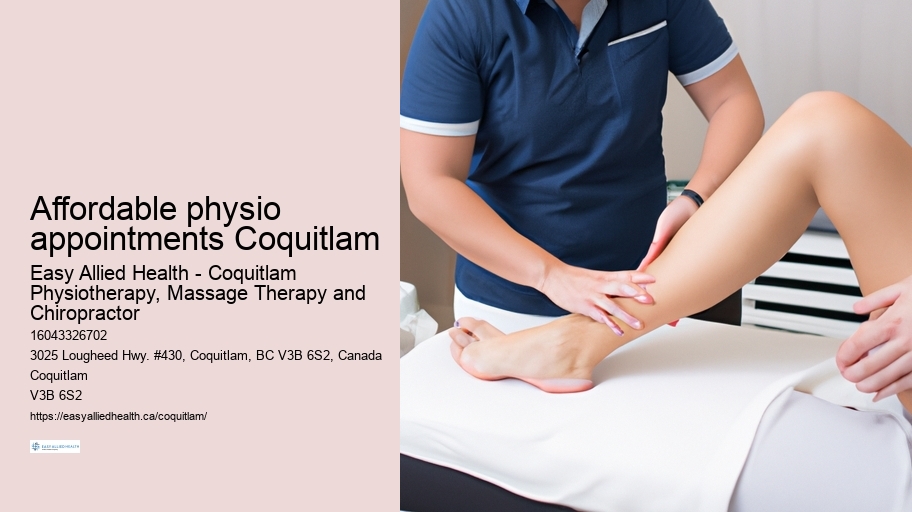 Affordable physio appointments Coquitlam