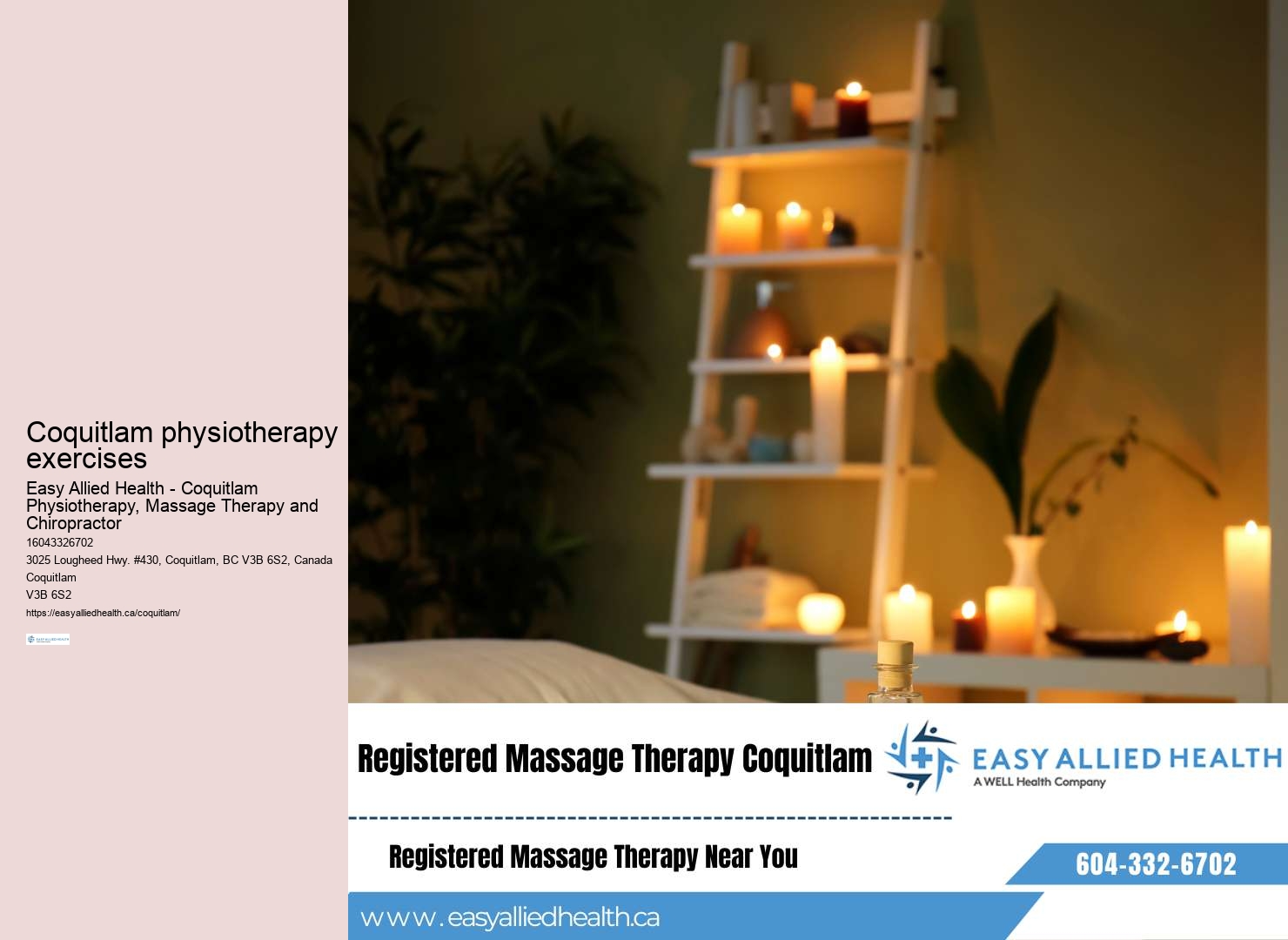 Local physiotherapy Coquitlam
