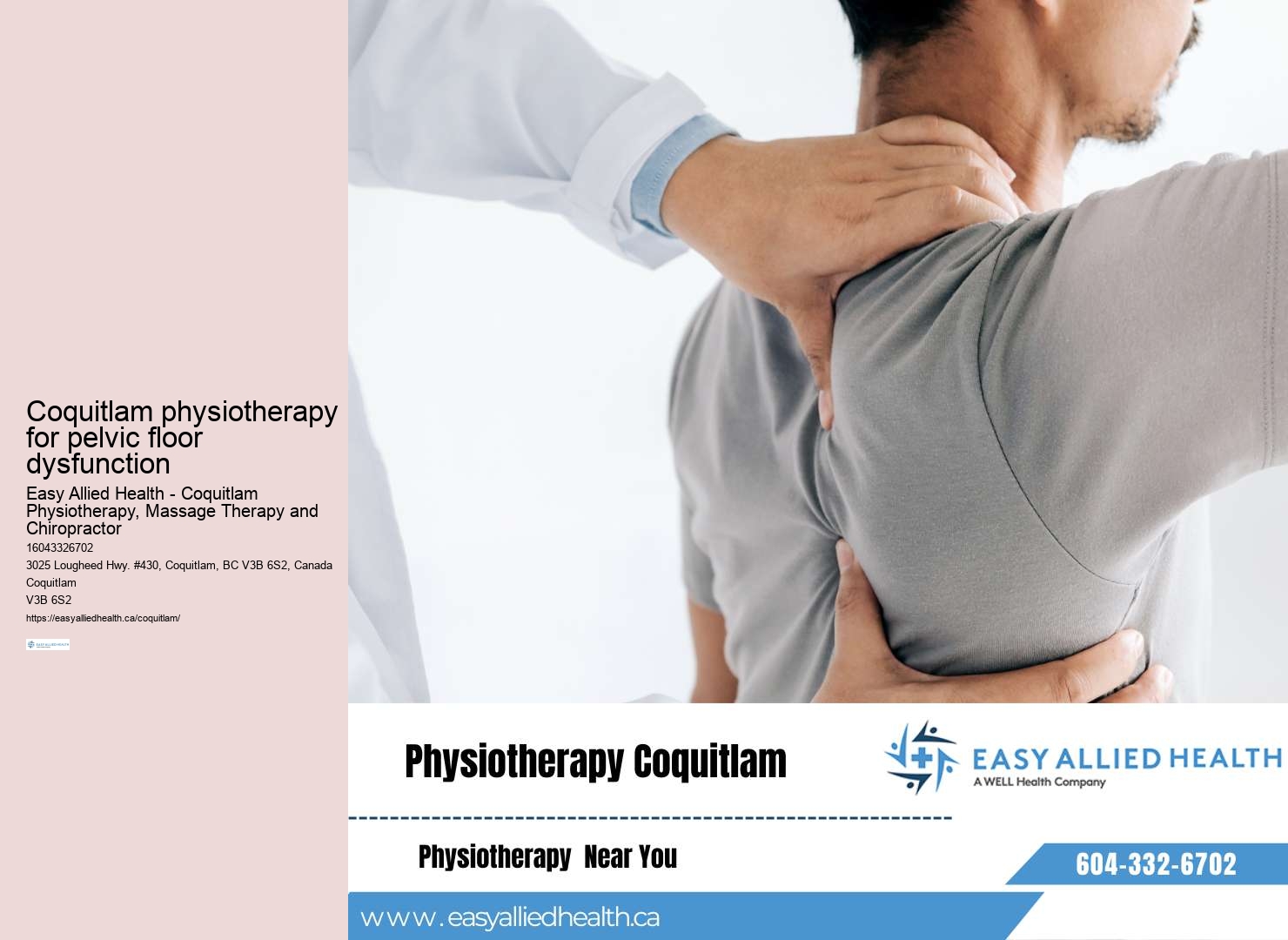 Advanced rehabilitation therapies Coquitlam