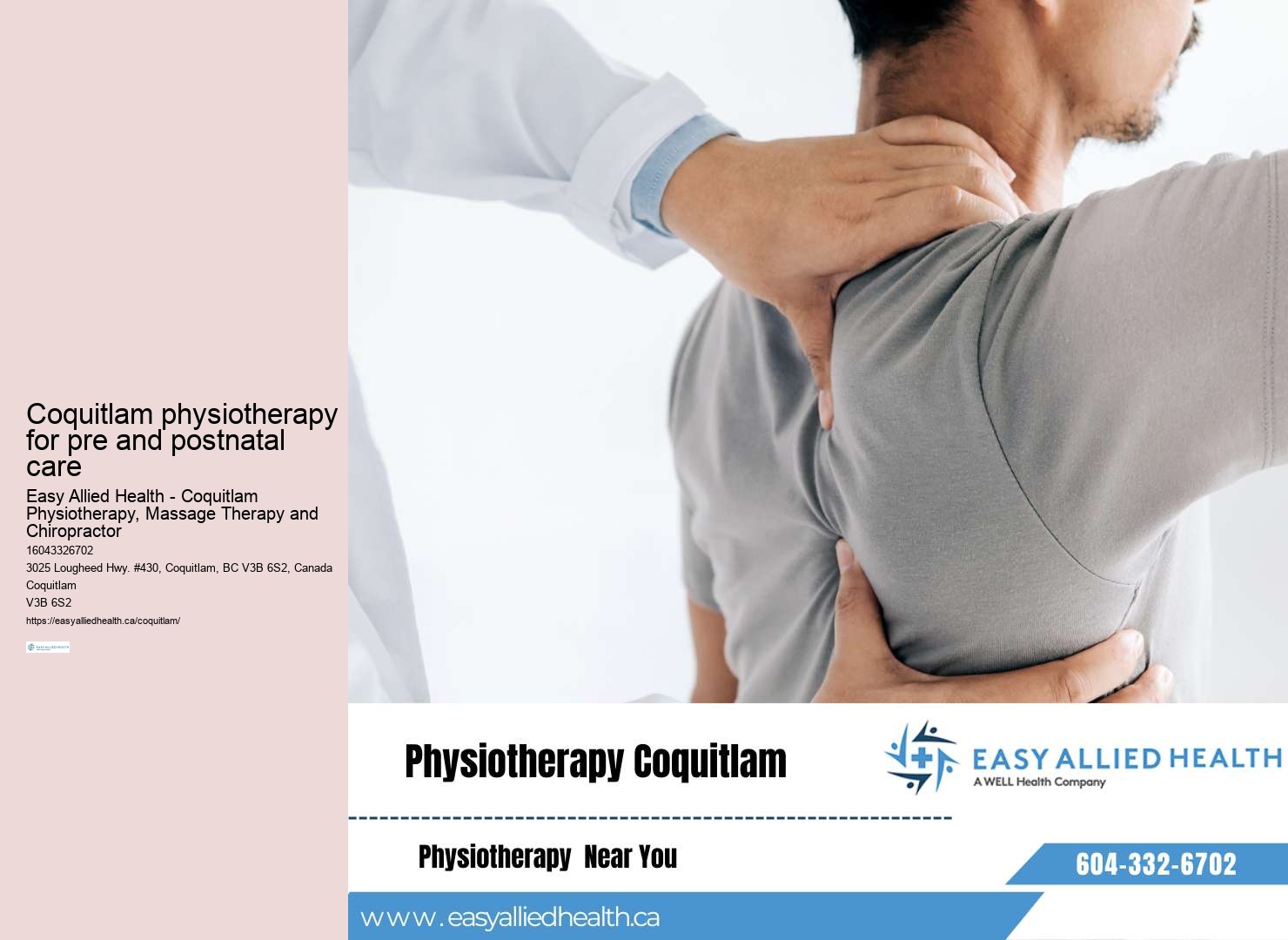 Coquitlam physiotherapy for coping skills