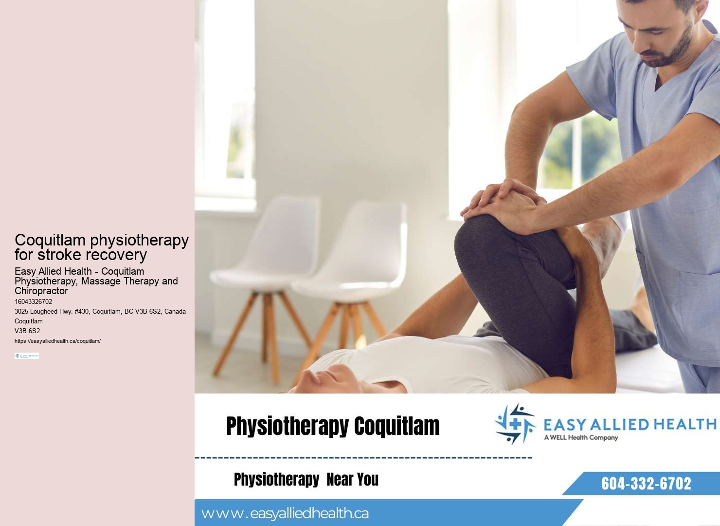 Holistic physiotherapy approach Coquitlam