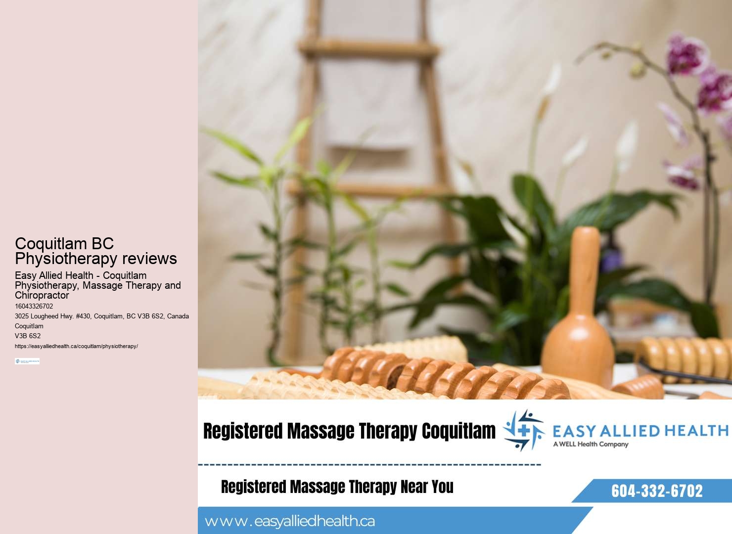 Neck pain physio services Coquitlam