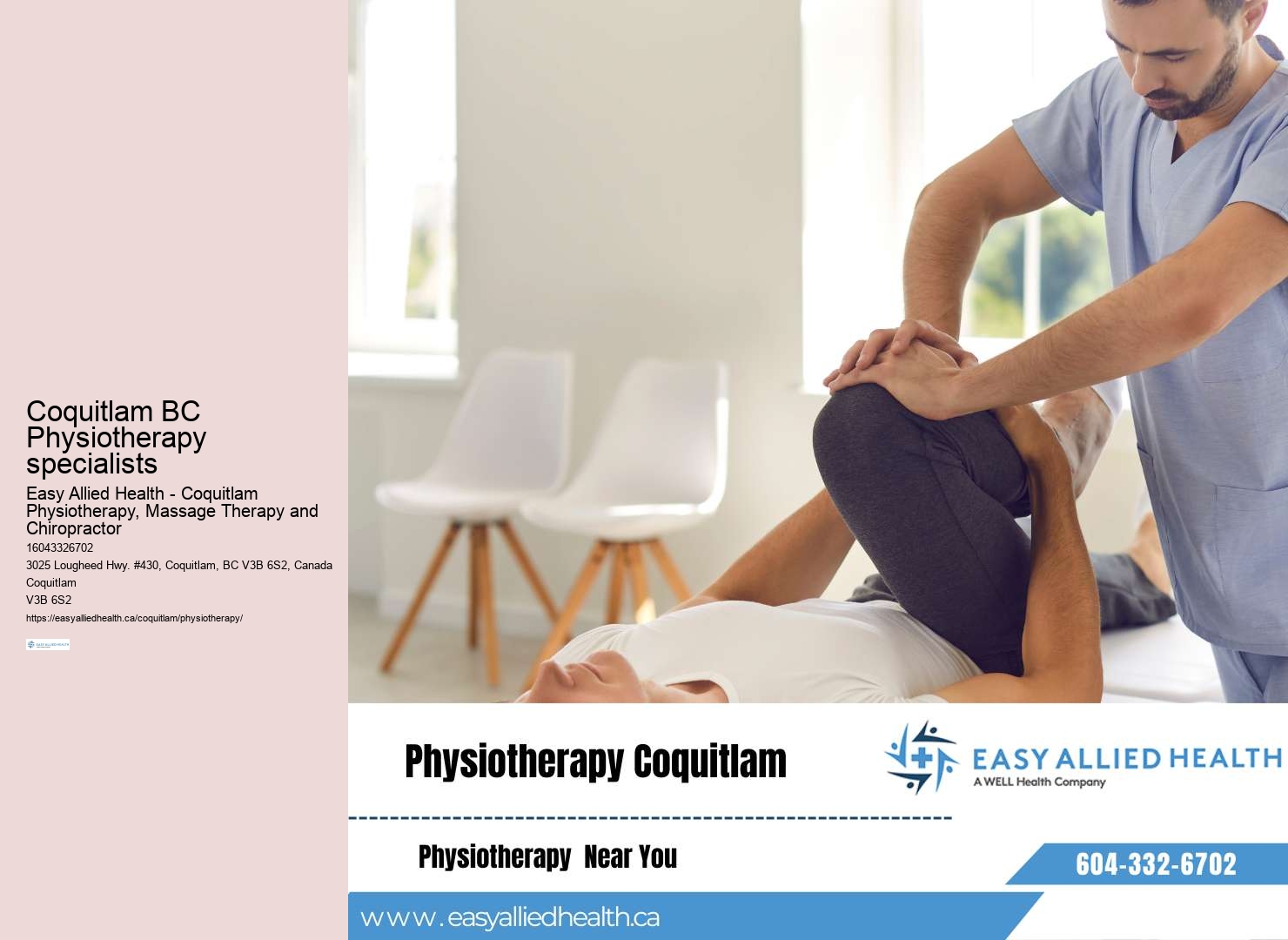 Coquitlam physiotherapy for stress relief