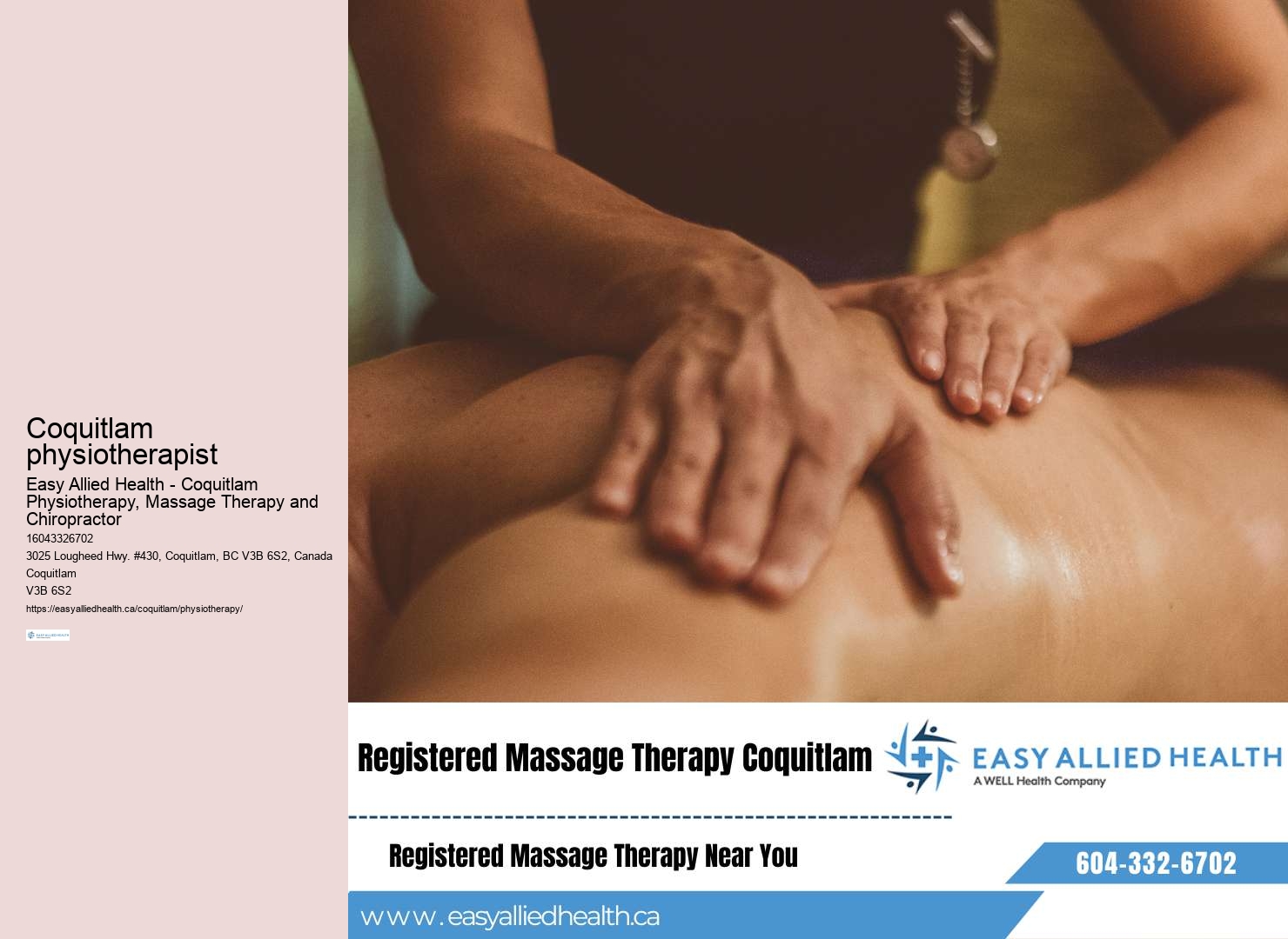 Coquitlam Physiotherapy costs