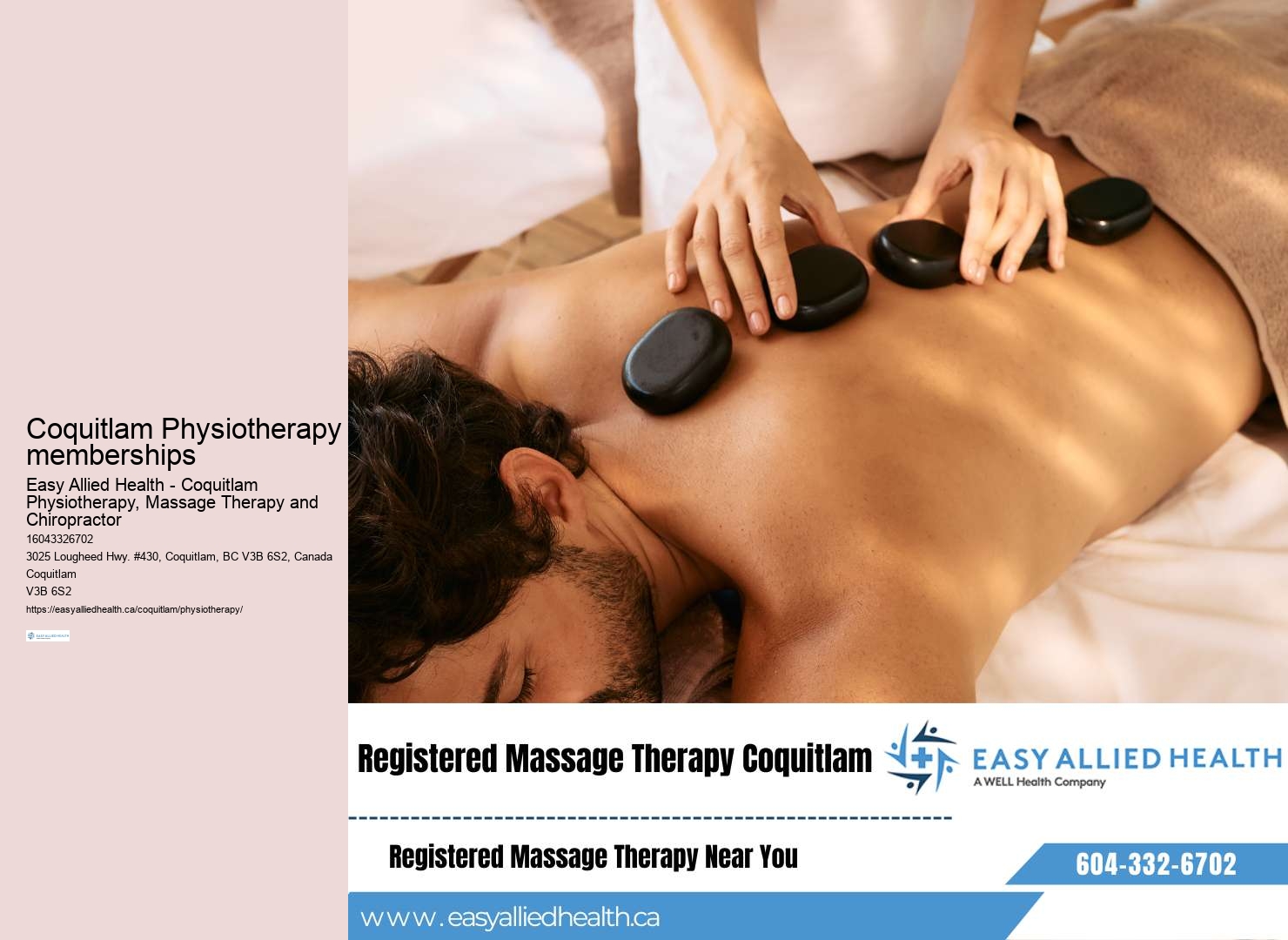 Physiotherapy clinics Coquitlam