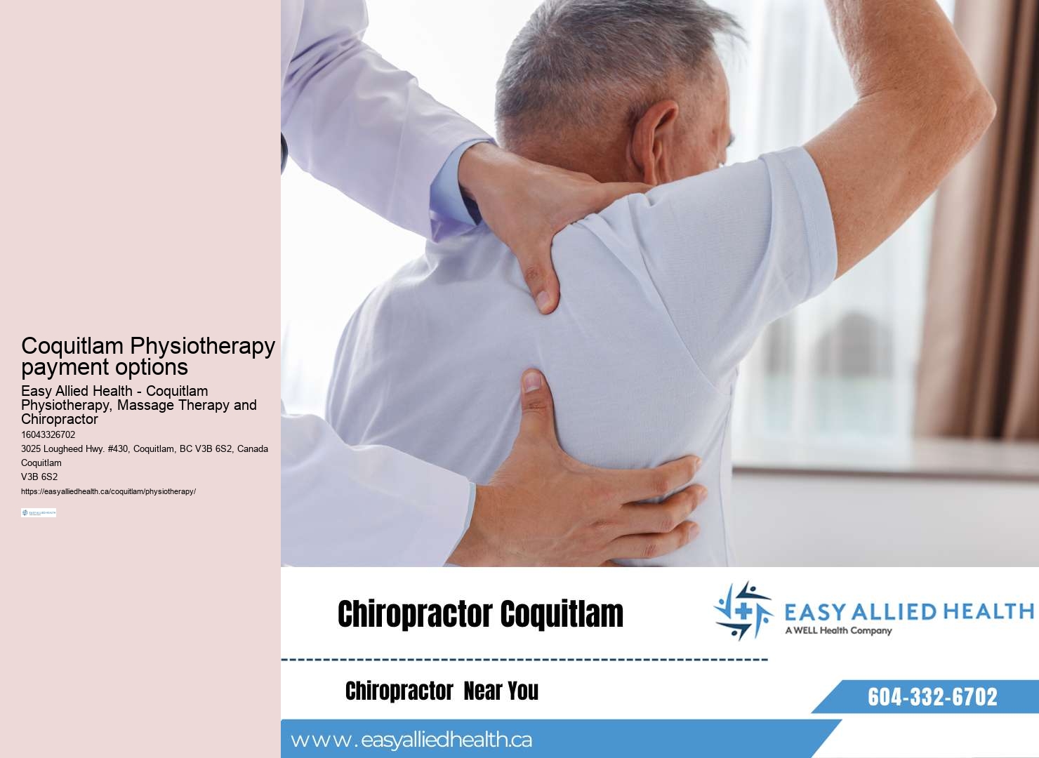Injury rehab Coquitlam clinic