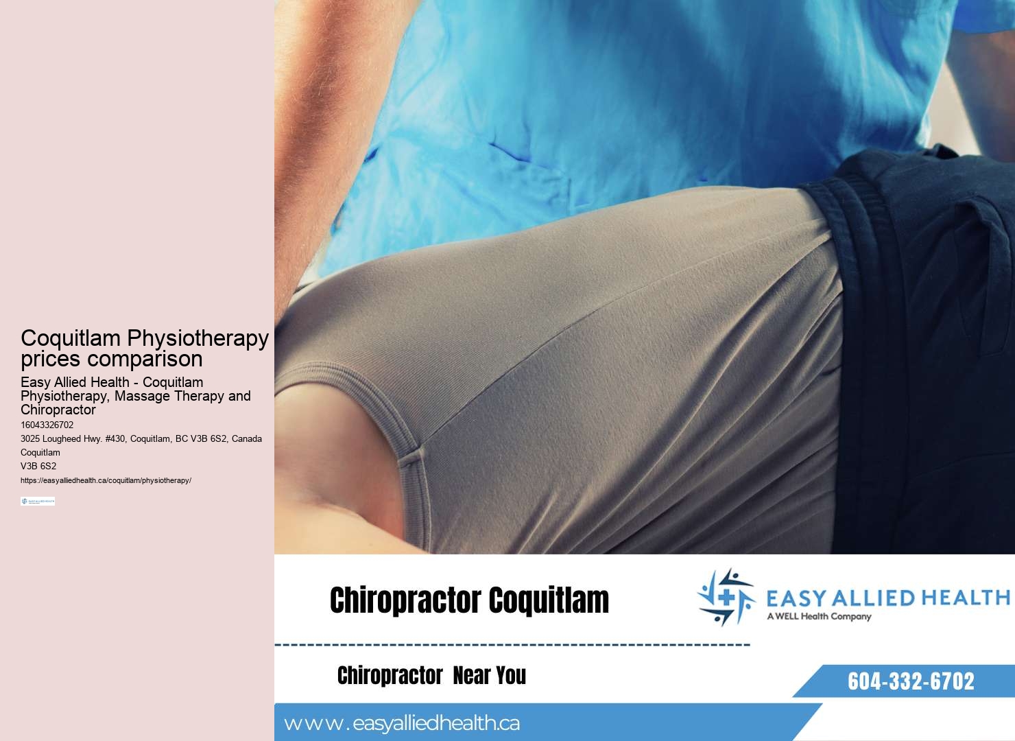 Physiotherapy exercises Coquitlam