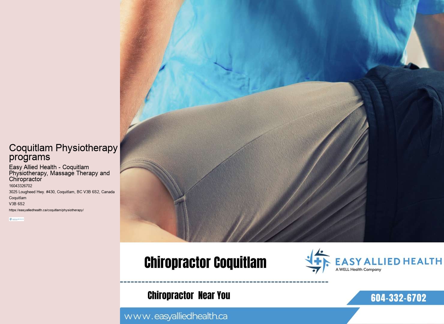 Advanced physiotherapy Coquitlam