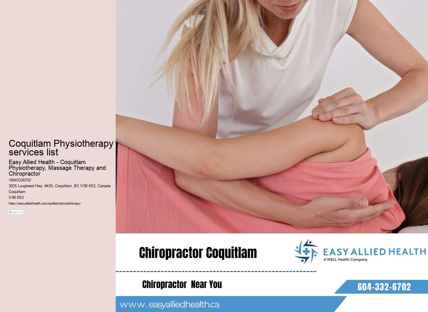 Coquitlam Physiotherapy practitioners