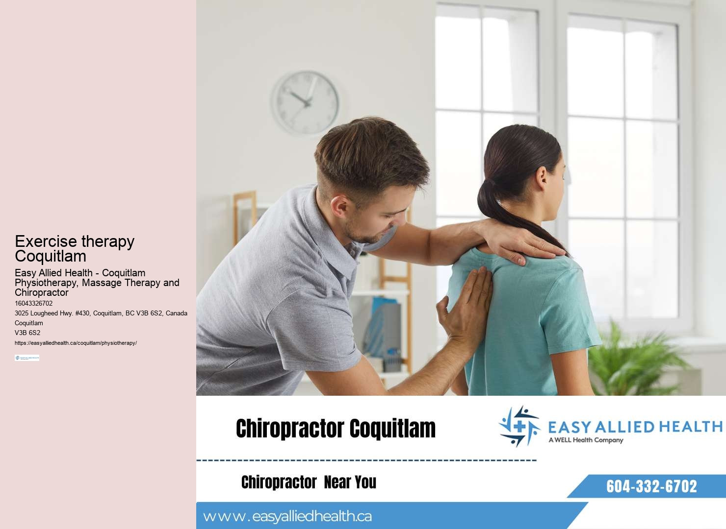 Injury rehab specialists Coquitlam
