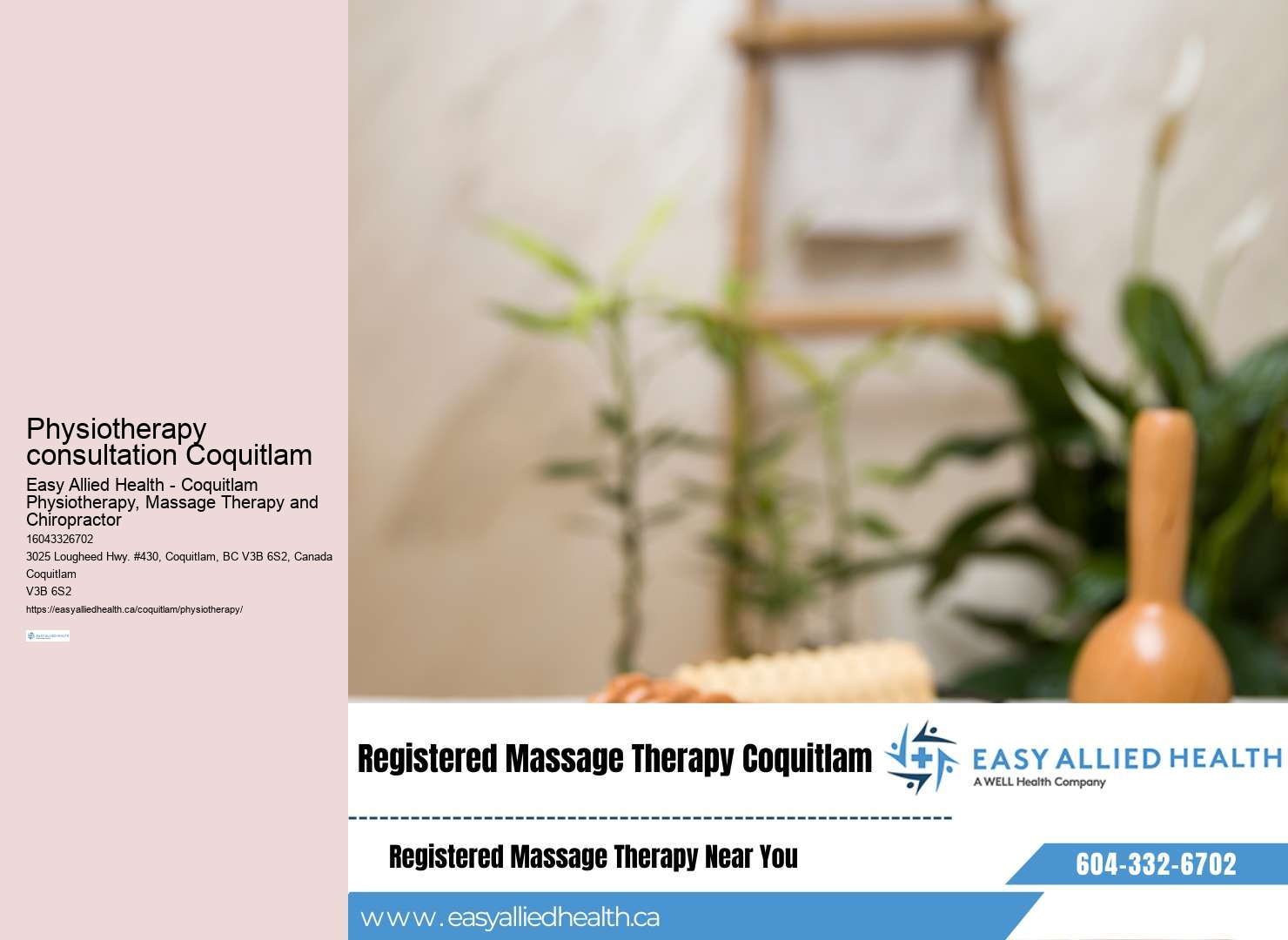 Post-surgery physiotherapy Coquitlam