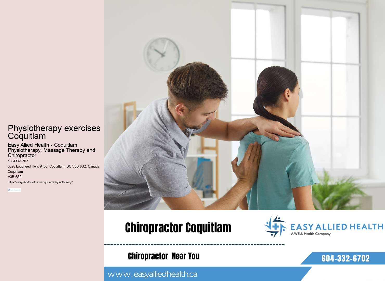 Coquitlam physiotherapy for injuries