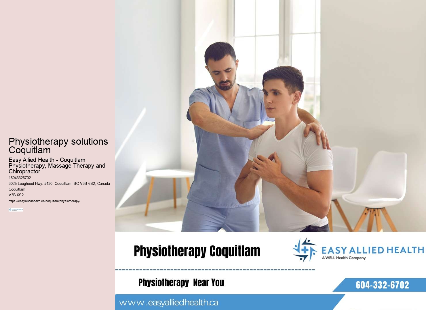 Coquitlam Physiotherapy prices comparison