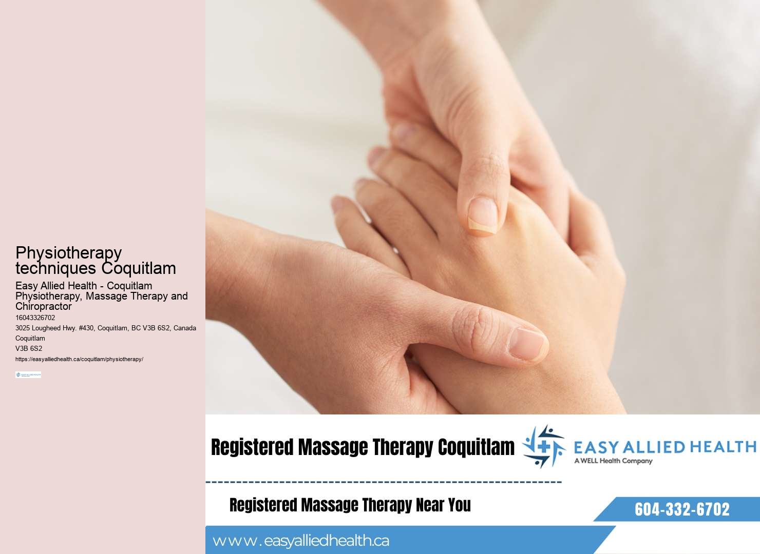 Coquitlam Physiotherapy facility tours