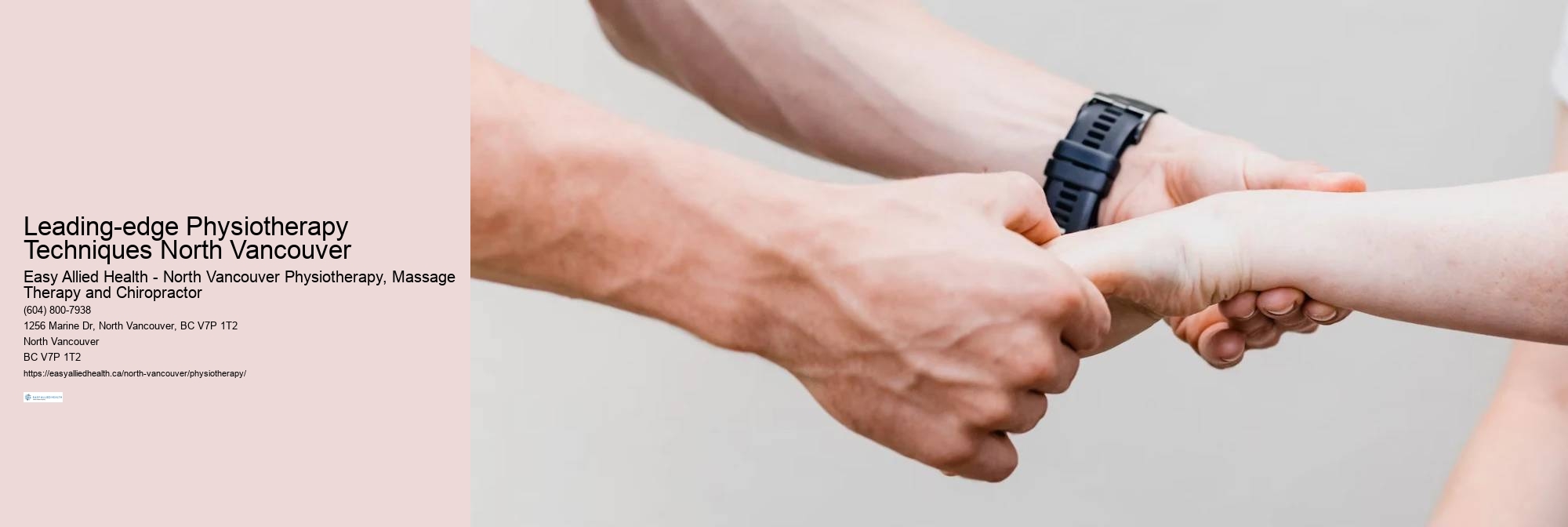 Leading-edge Physiotherapy Techniques North Vancouver