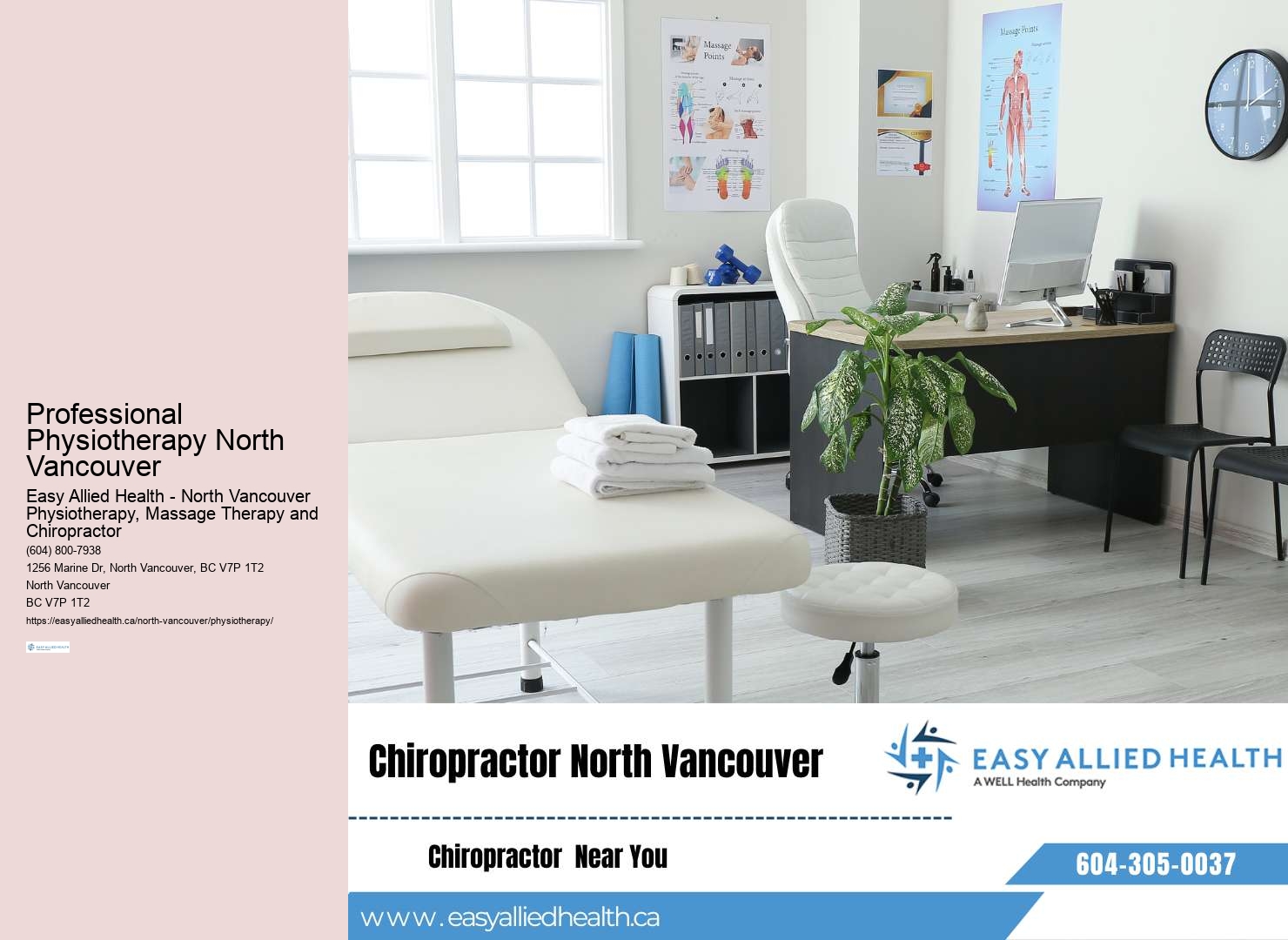 Correct posture with North Vancouver experts