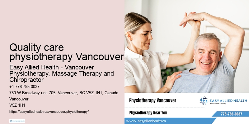 Convenient physiotherapy appointments Quality care physiotherapy Vancouver