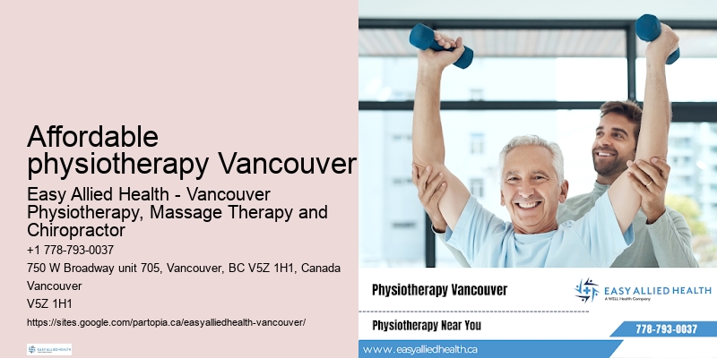 Quality physiotherapy care Affordable physiotherapy Vancouver