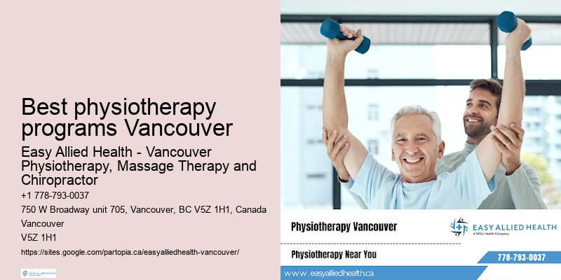 Effective physiotherapy exercises in Best physiotherapy programs Vancouver