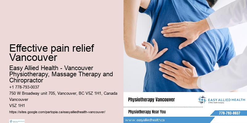 Effective pain relief Vancouver physiotherapy for back pain