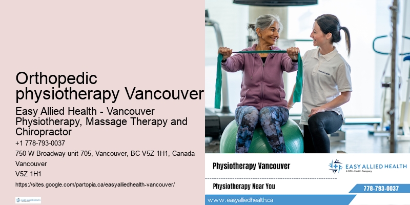 Convenient physiotherapy clinic hours Orthopedic physiotherapy Vancouver