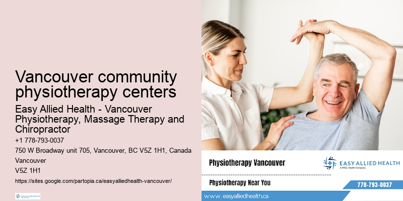 Vancouver community physiotherapy centers physiotherapy consultations
