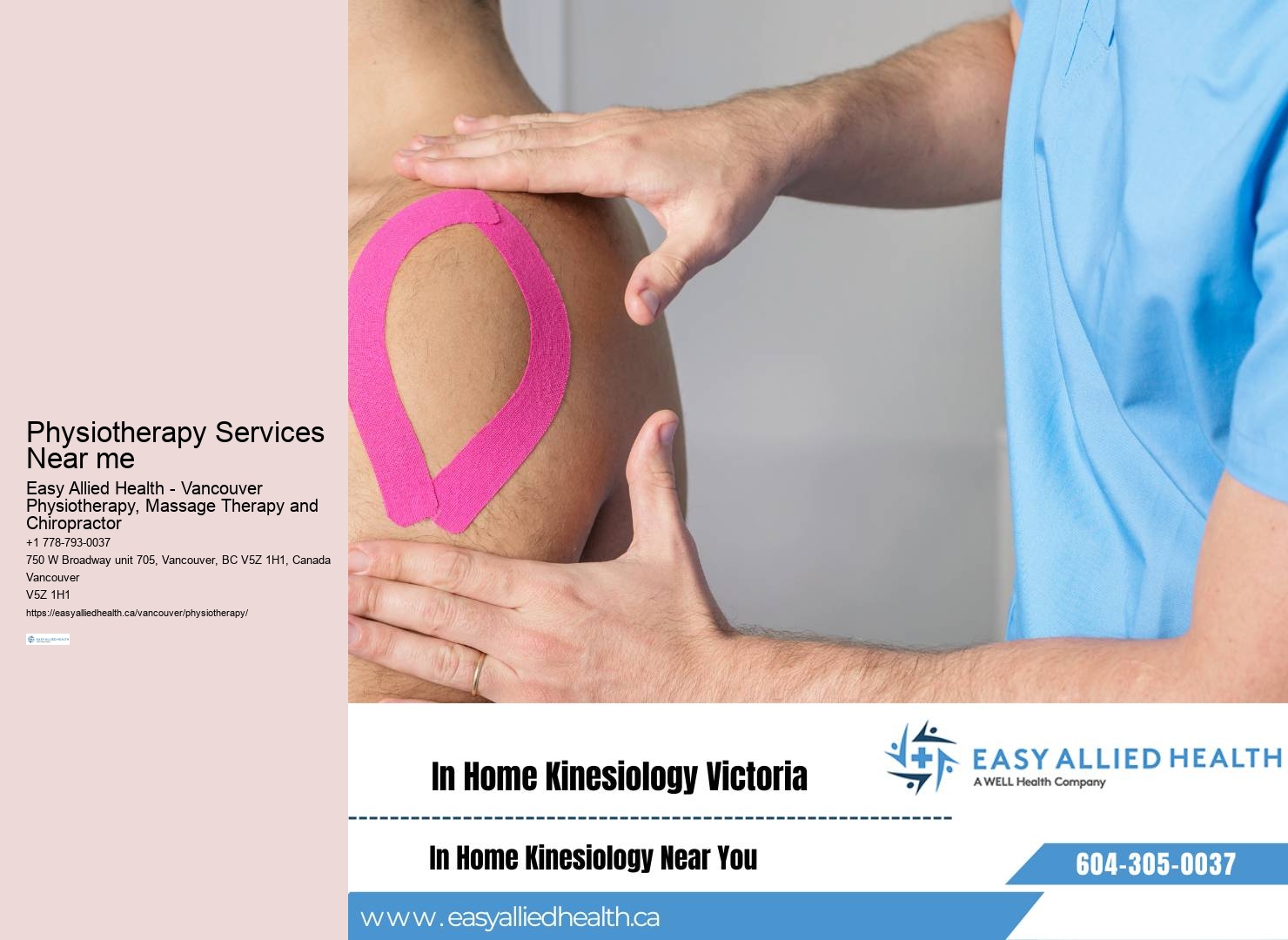 Online physiotherapy consultations Vancouver