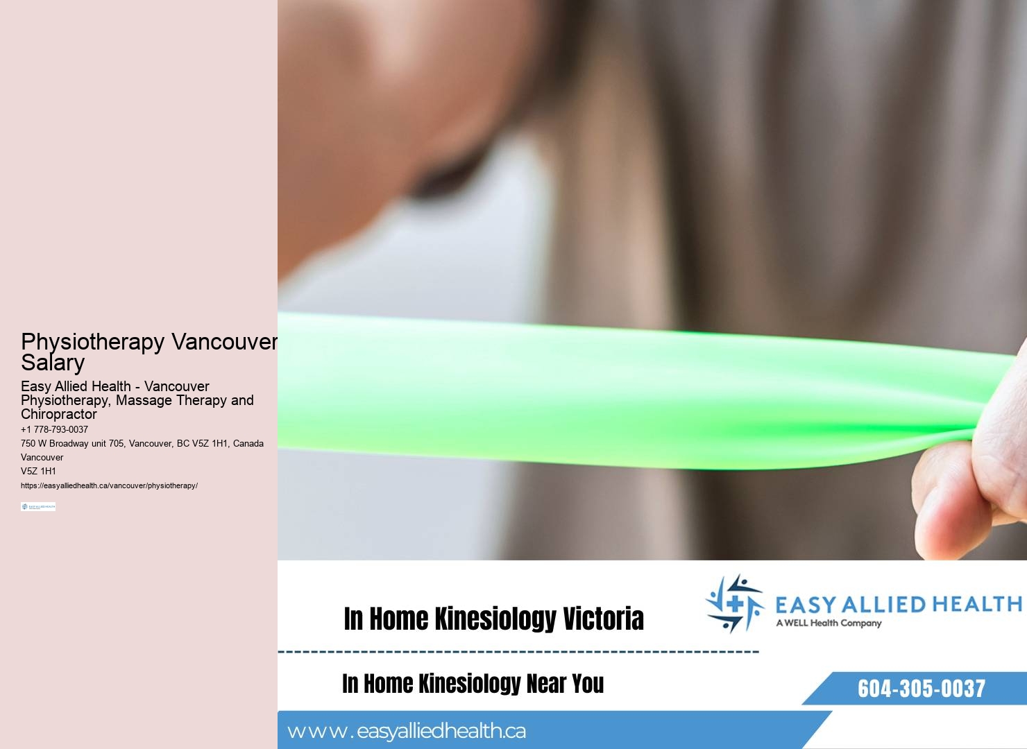 Vancouver physiotherapy for arthritis