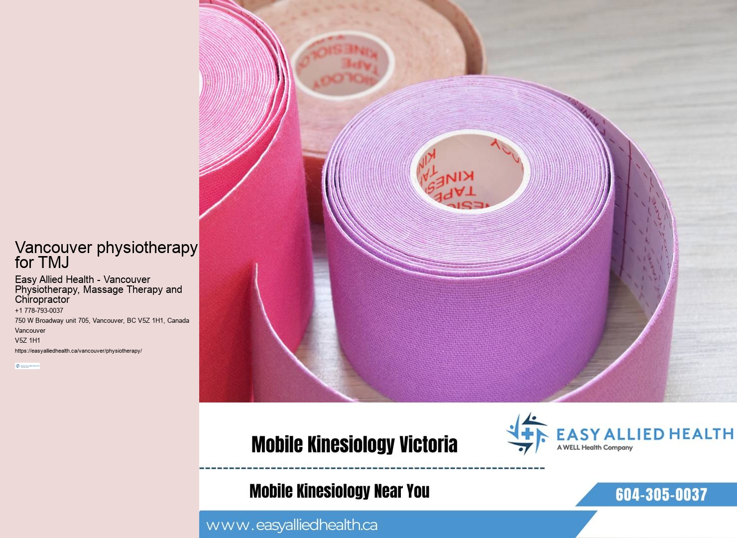 Dedicated physiotherapy team Vancouver