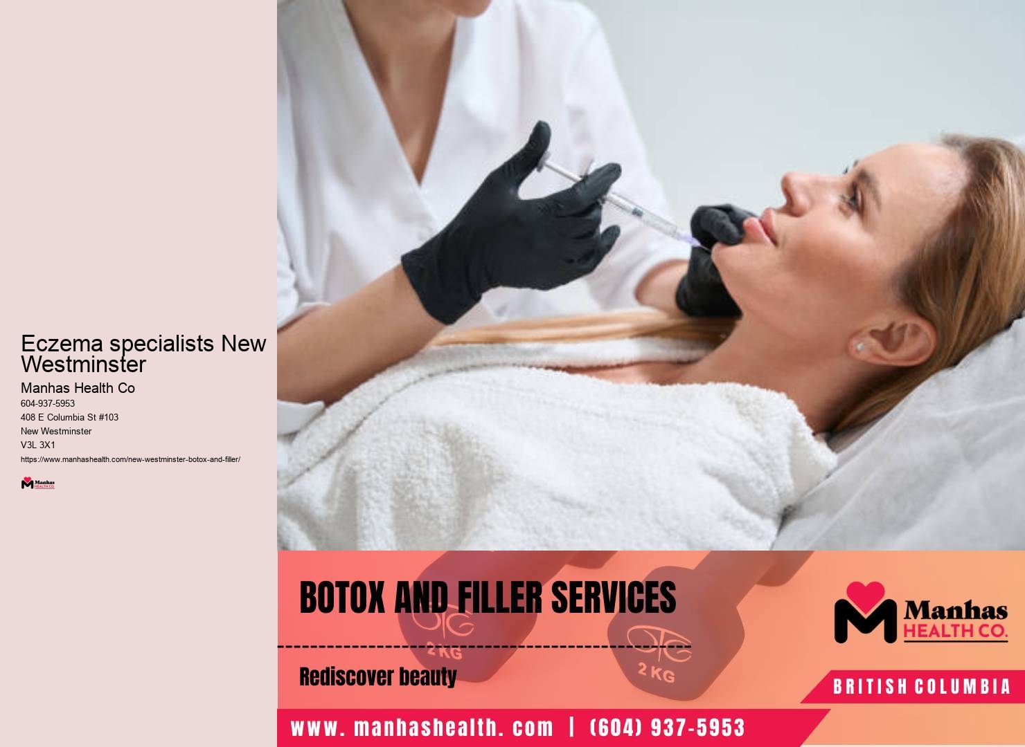 Facial botox treatments New Westminster