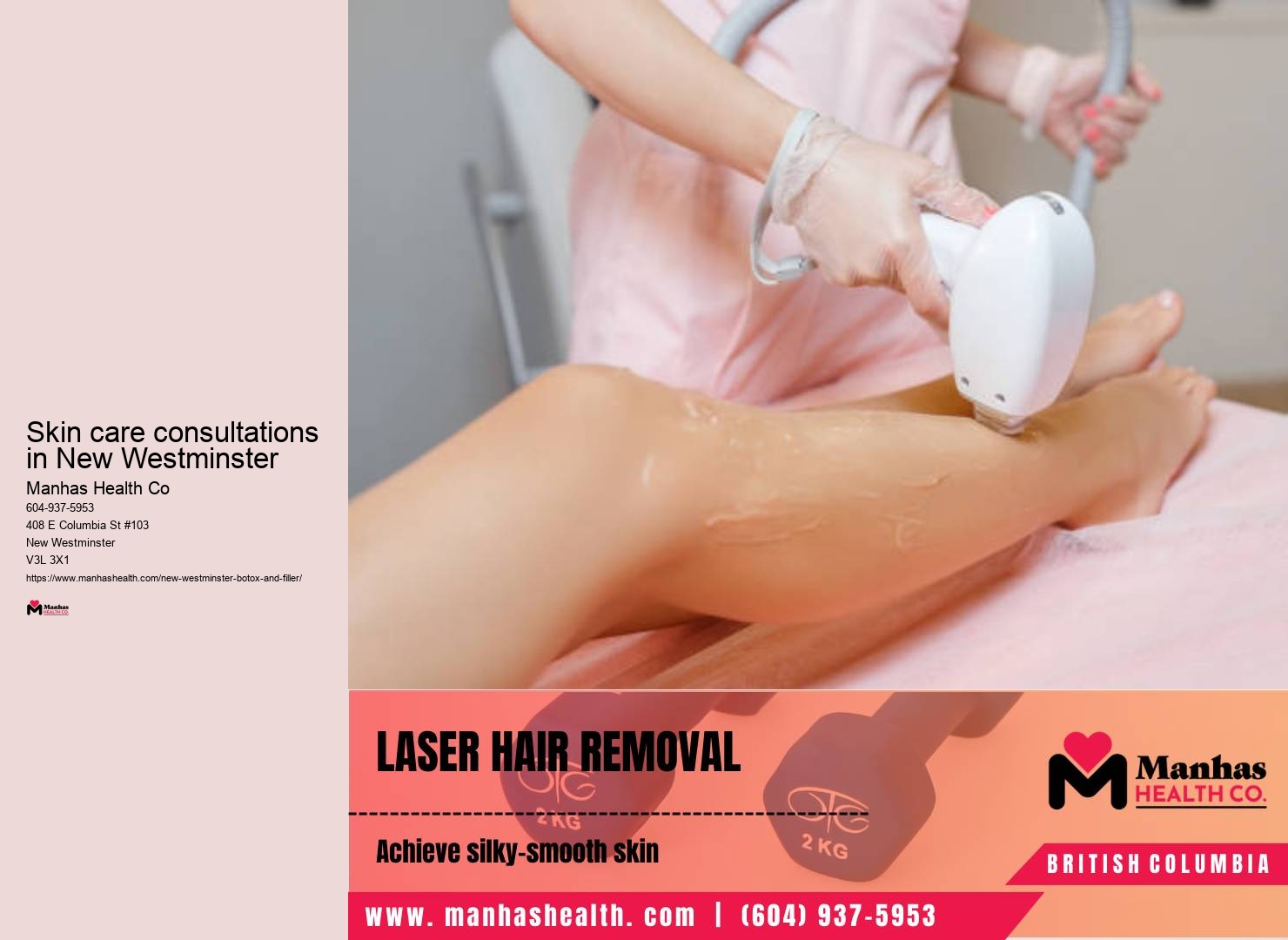 Facial aesthetics clinic New Westminster