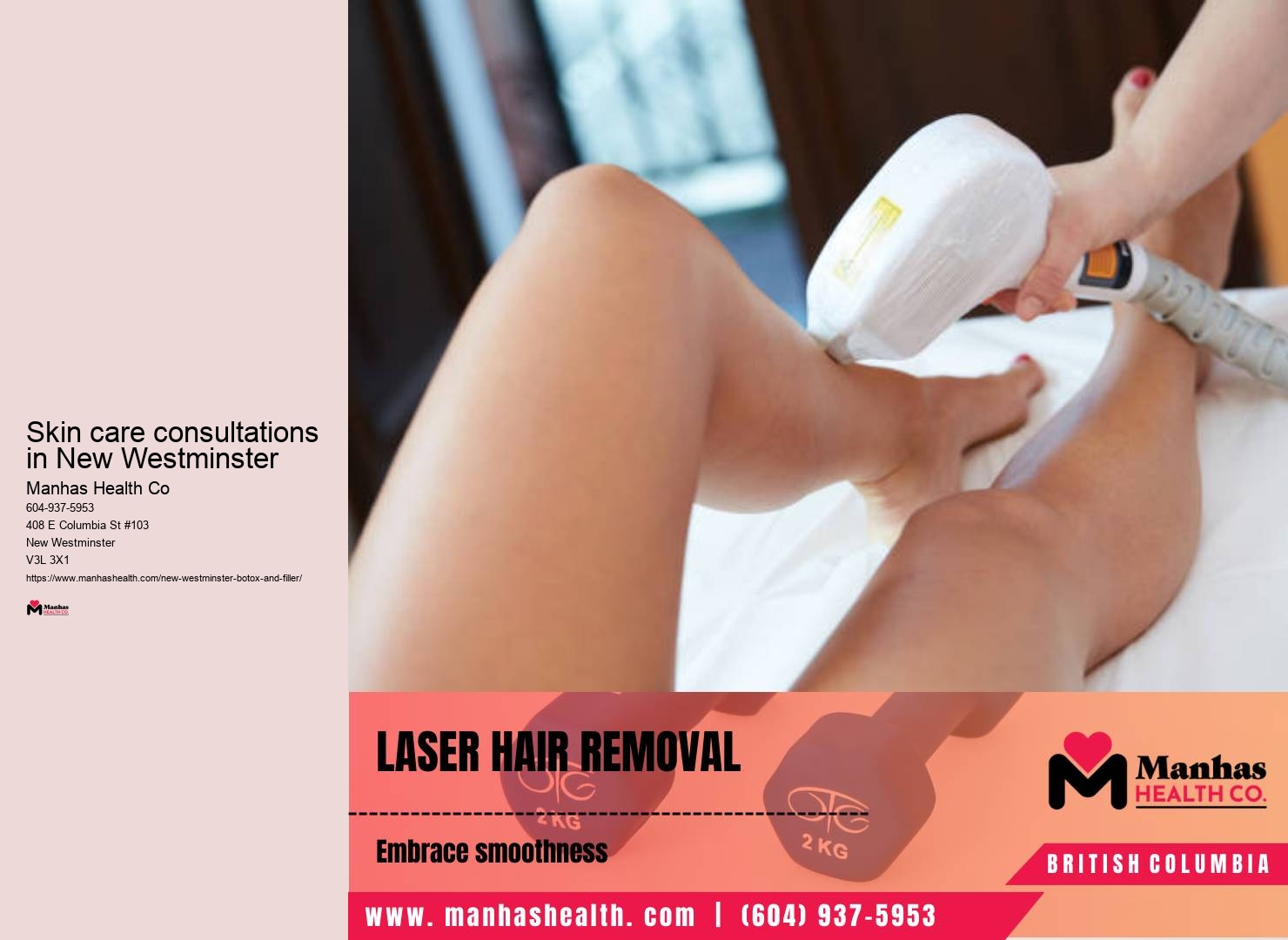 Beauty care treatments New Westminster