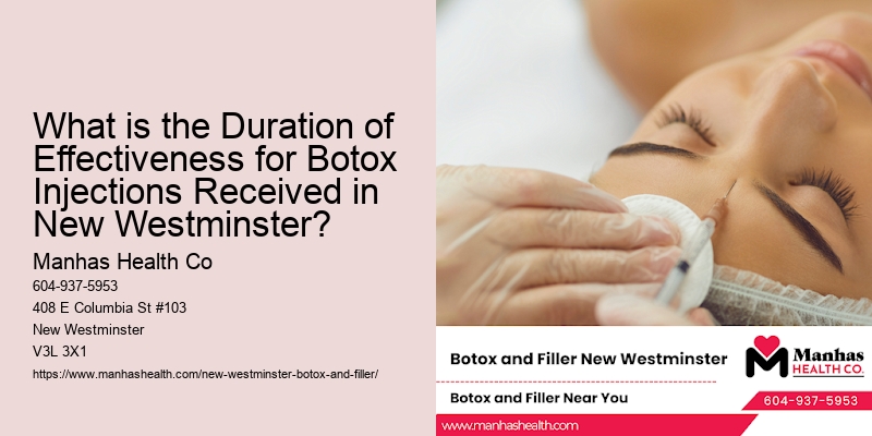 What is the Duration of Effectiveness for Botox Injections Received in New Westminster?