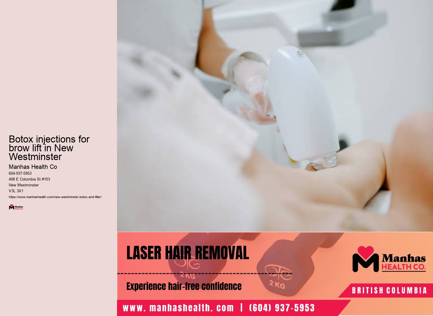 Expert Botox injections in New Westminster