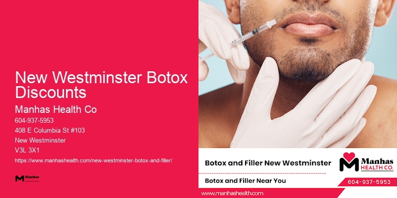 Botox consultation near New Westminster Botox Discounts