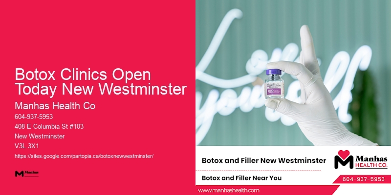 Botox consultation for anti-aging Botox Clinics Open Today New Westminster