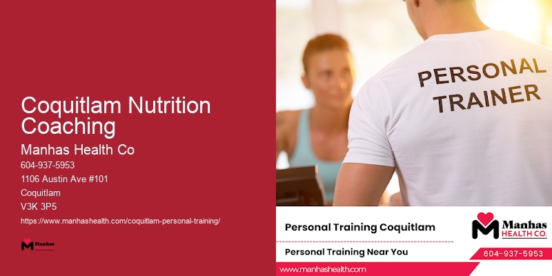 Personal Trainers for Injury Recovery Coquitlam Nutrition Coaching