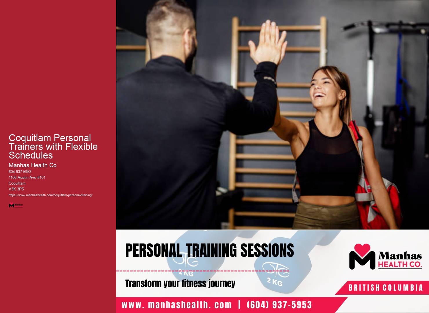 Coquitlam Personal Trainers with Flexible Schedules Home Personal Training