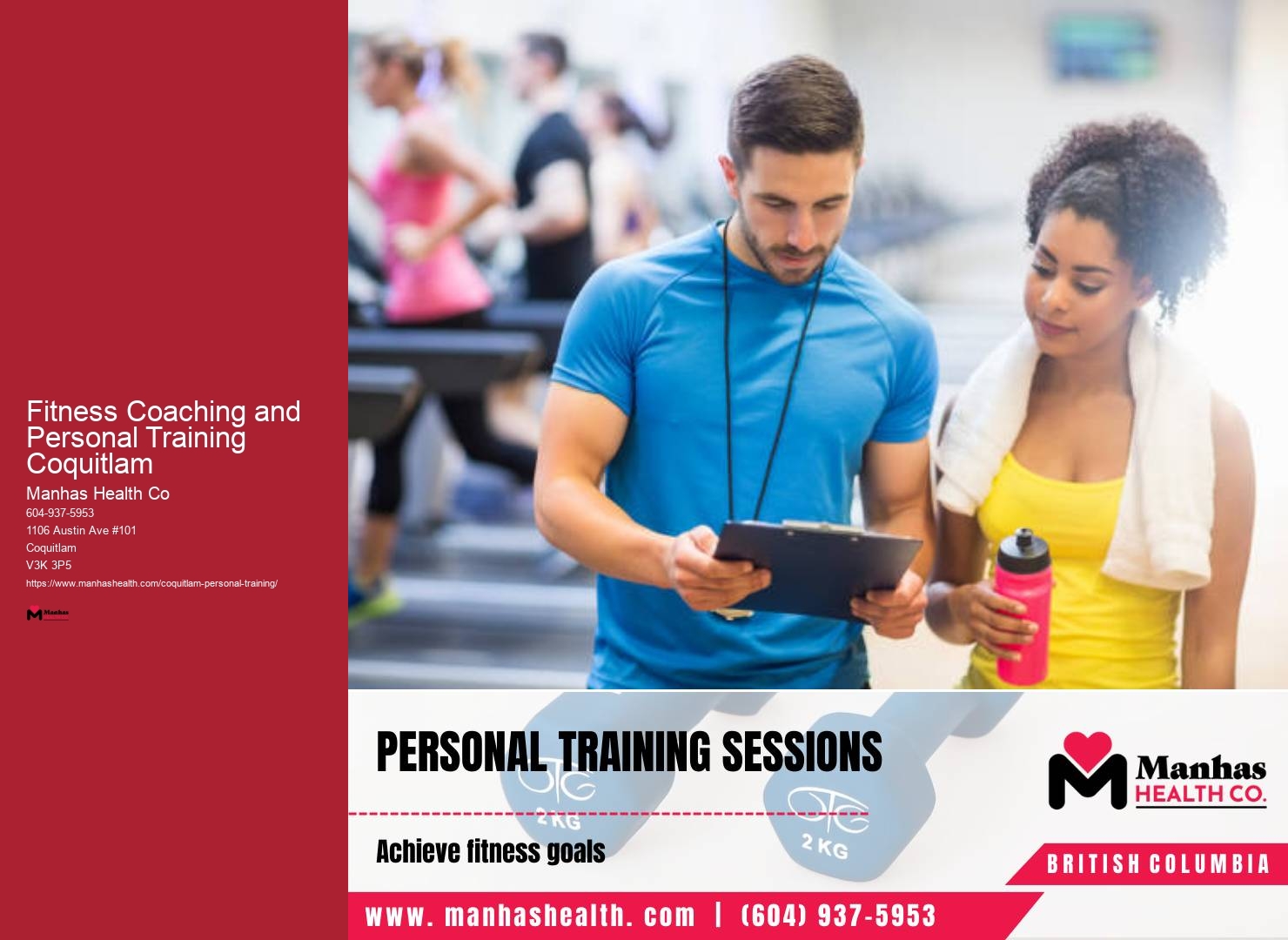 Fitness Coaching and Personal Training Coquitlam Virtual Fitness Sessions