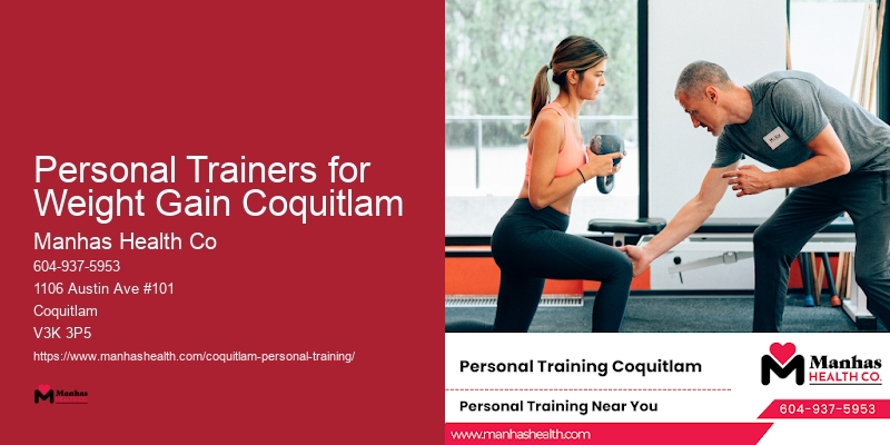 Personal Trainers for Weight Gain Coquitlam Bodybuilding Personal Trainers