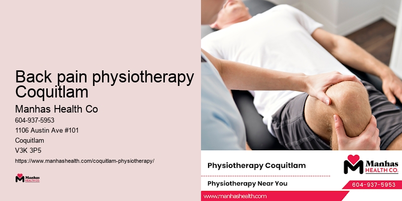 Back pain physiotherapy Coquitlam