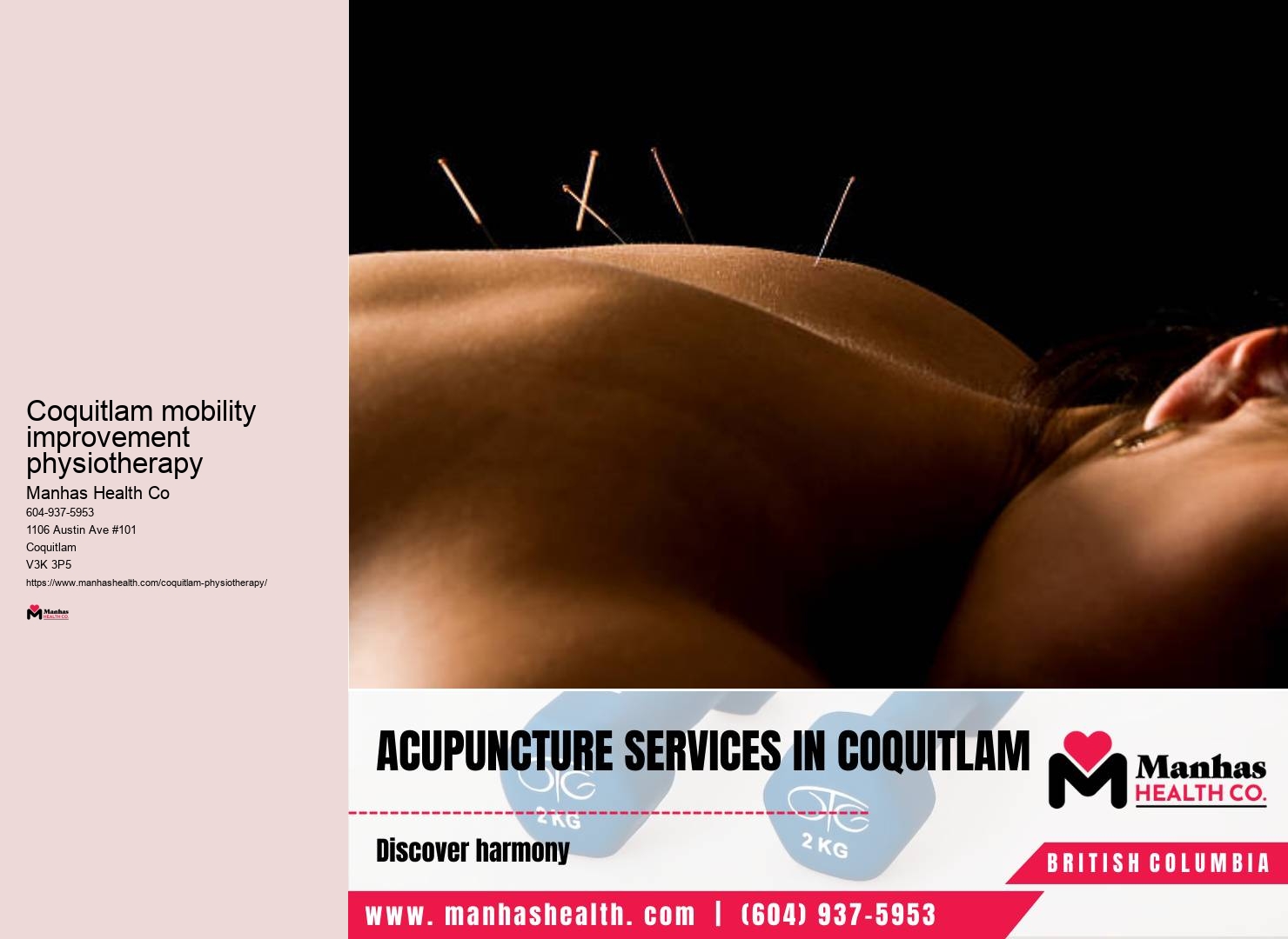 Coquitlam mobility improvement physiotherapy physical therapy for endurance improvement