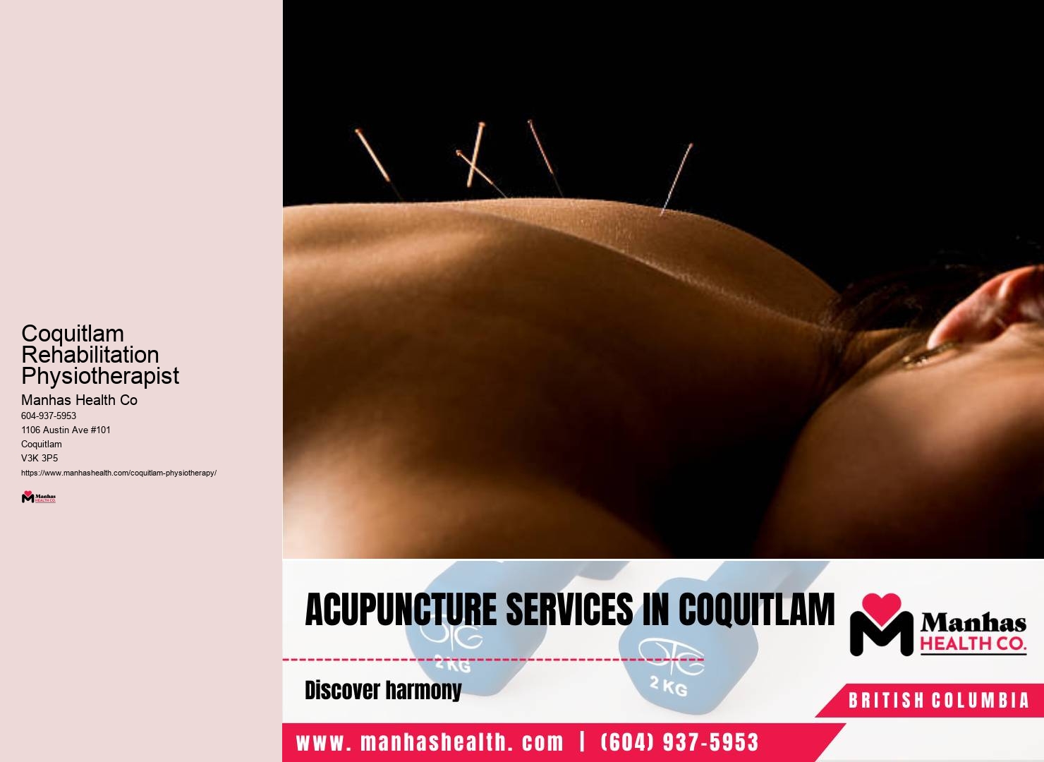 Coquitlam Rehabilitation Physiotherapist physio clinic location