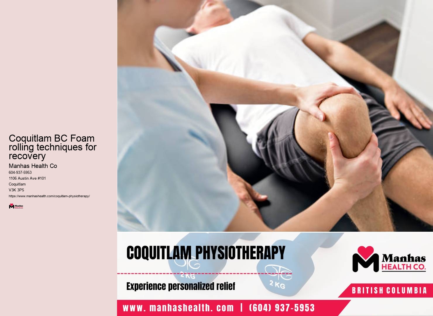 Work-related injury rehabilitation in Coquitlam