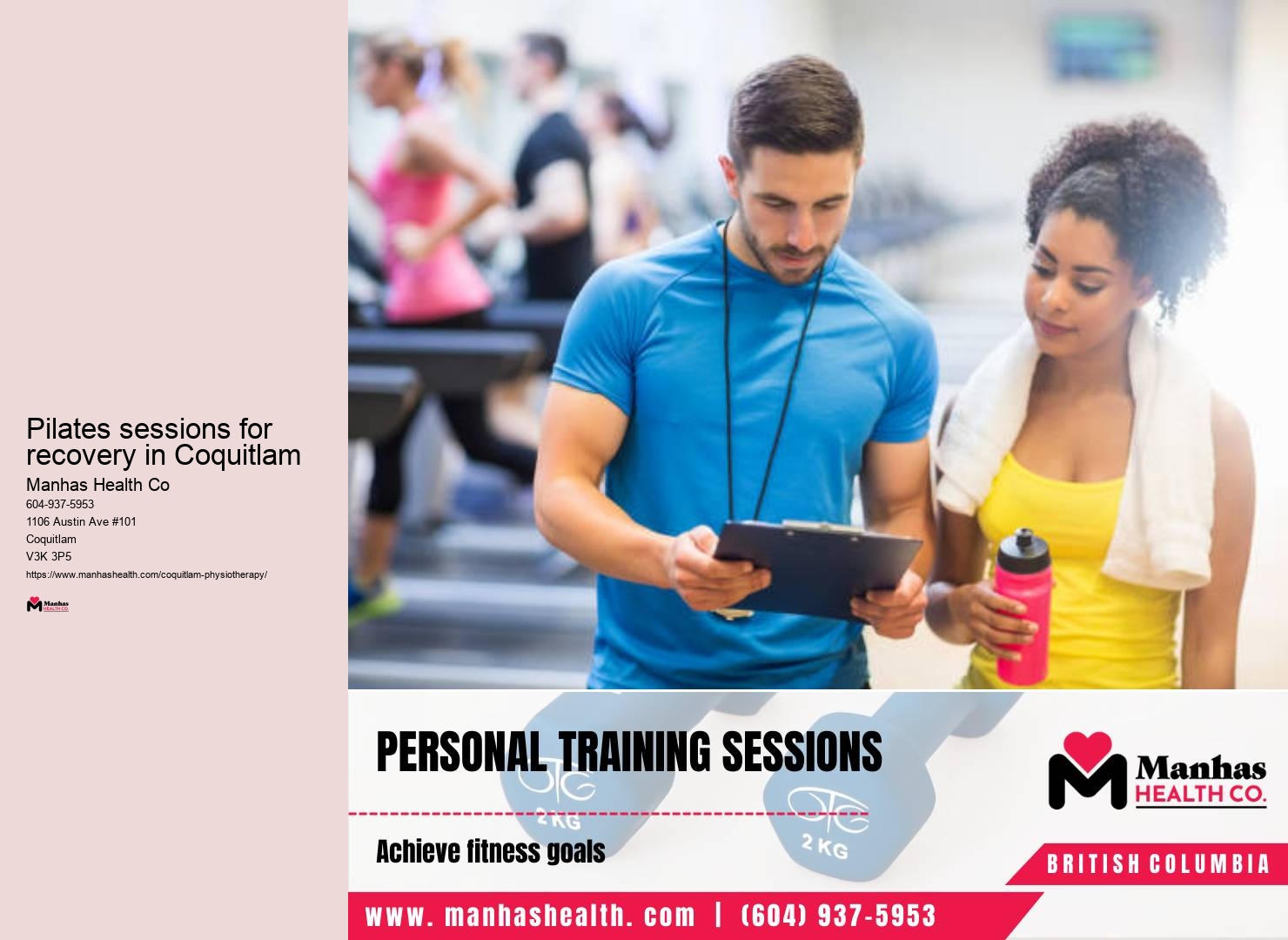 Flexibility training tailored to you in Coquitlam