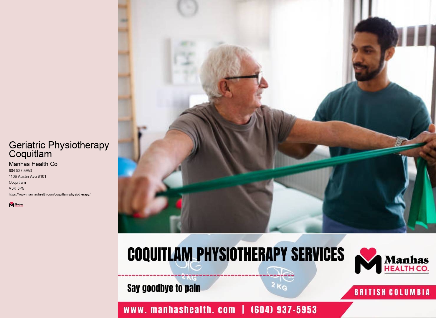 Geriatric Physiotherapy Coquitlam